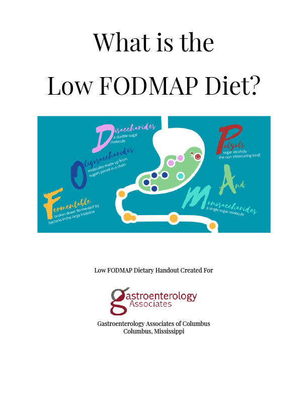 low FODMAP diet handout