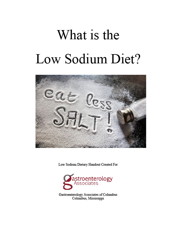 low sodium diet handout